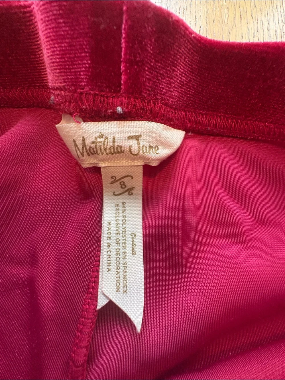 Matilda Jane Size 8 Girls Leggings Lot 4 Pair Velour Ruffles Stripes Crops EUC